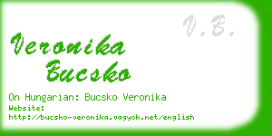 veronika bucsko business card